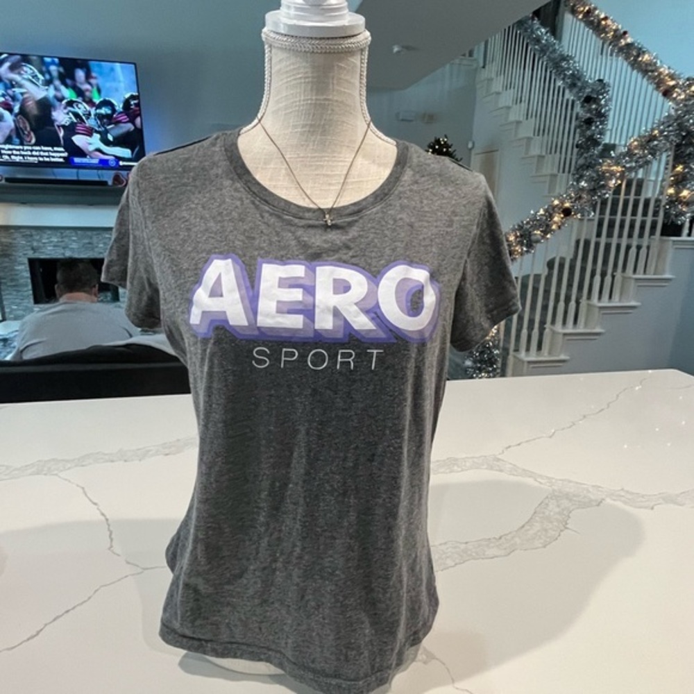 Aeropostale Sport Heather Gray Tee women’s large